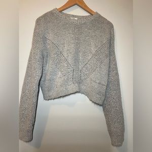 Long sleeve wool sweater (cropped)